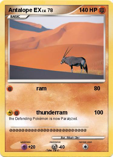 Pokemon Antalope EX