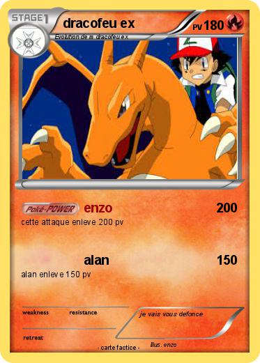 Pokemon dracofeu ex