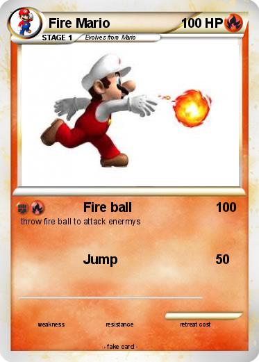 Pokemon Fire Mario