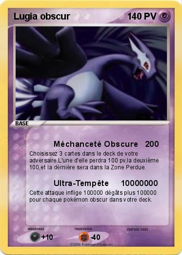 Pokemon Lugia obscur 