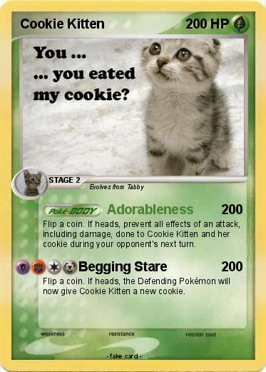 Pokemon Cookie Kitten