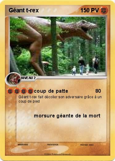 Pokemon Géant t-rex
