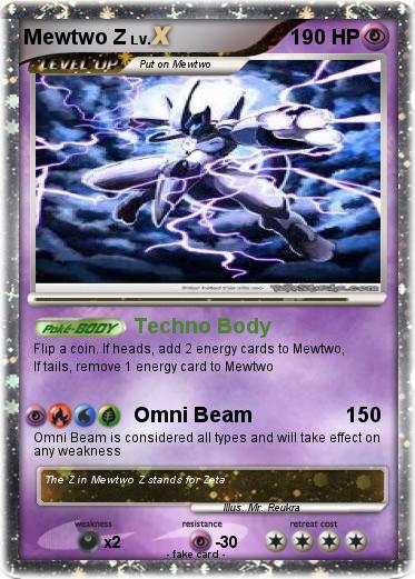 Pokemon Mewtwo Z