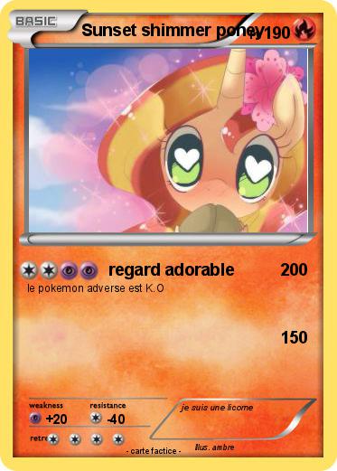 Pokemon Sunset shimmer poney
