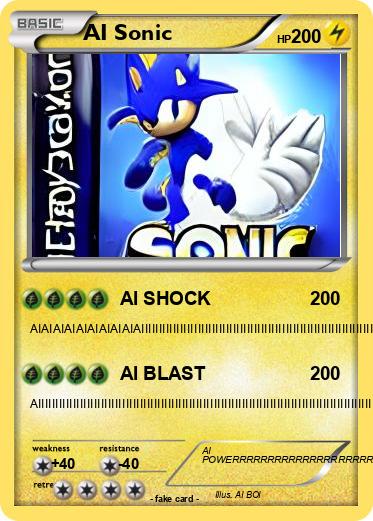 Pokemon AI Sonic