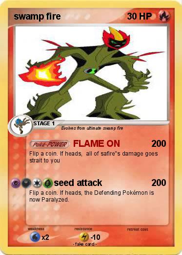 Pokemon swamp fire