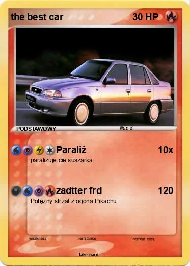 Pokemon the best car