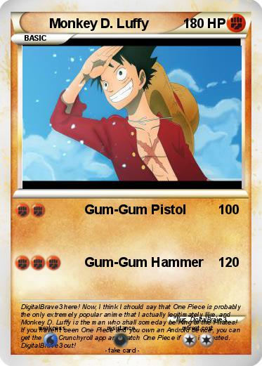 Pokemon Monkey D. Luffy