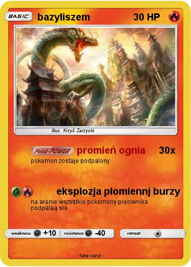 Pokemon bazyliszem