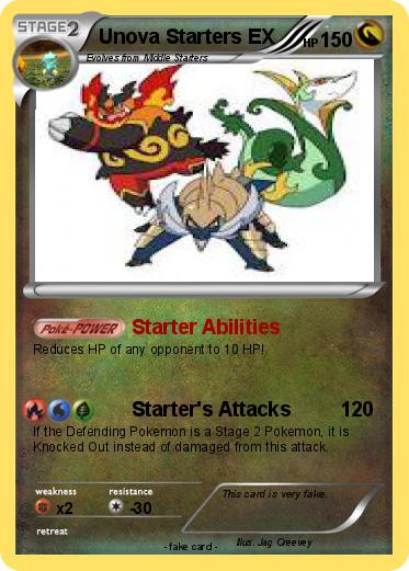 Pokemon Unova Starters EX