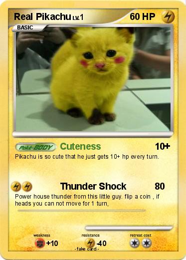 Pokemon Real Pikachu