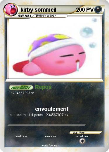 Pokemon kirby sommeil