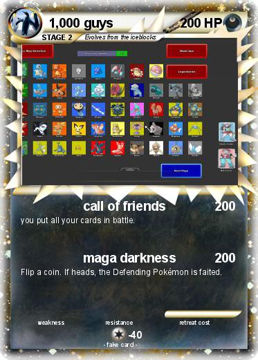 Pokemon 1,000 guys