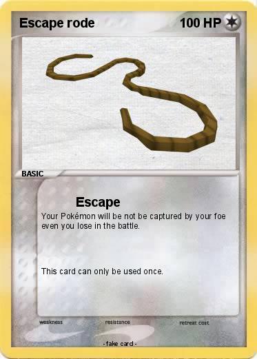 Pokemon Escape rode