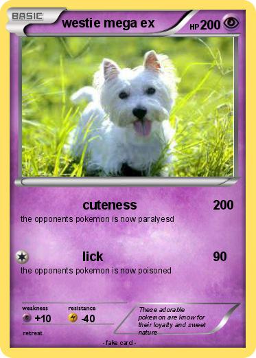 Pokemon westie mega ex