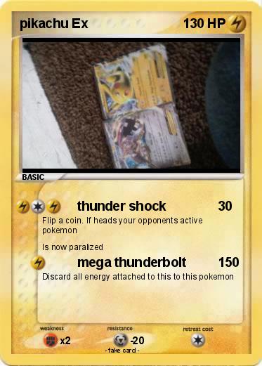 Pokemon pikachu Ex