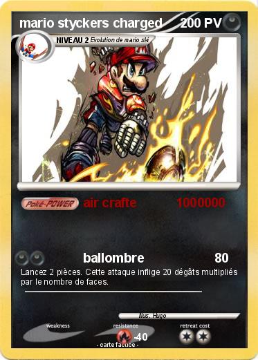 Pokemon mario styckers charged