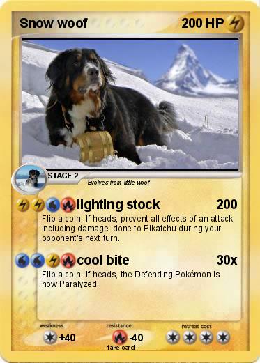 Pokemon Snow woof