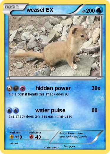 Pokemon weasel EX