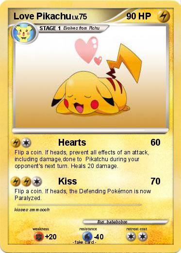 Pokemon Love Pikachu