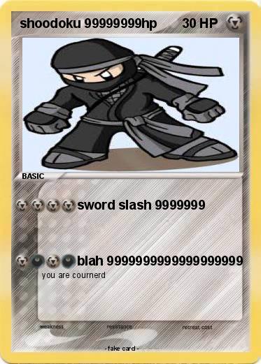 Pokemon shoodoku 99999999hp