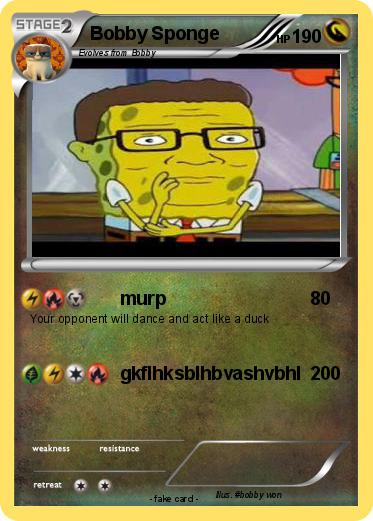 Pokemon Bobby Sponge
