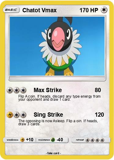 Pokemon Chatot Vmax