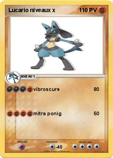 Pokemon Lucario niveaux x