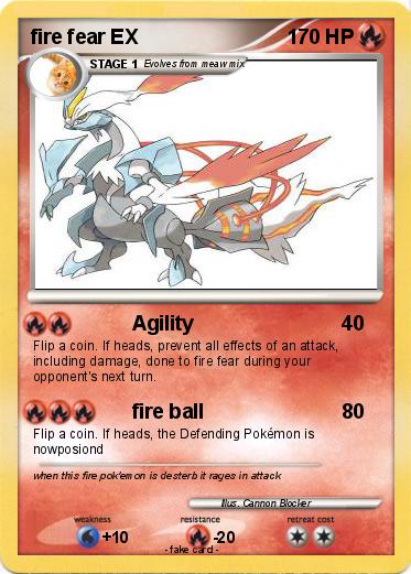 Pokemon fire fear EX