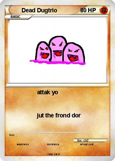 Pokemon Dead Dugtrio