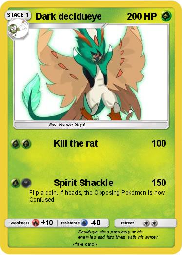 Pokemon Dark decidueye