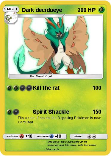 Pokemon Dark decidueye