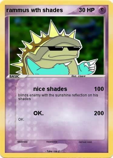 Pokemon rammus wth shades