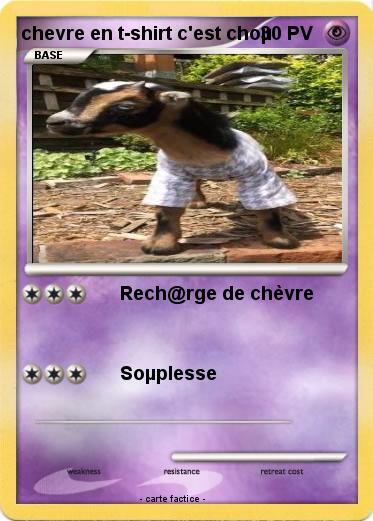 Pokemon chevre en t-shirt c'est choµ