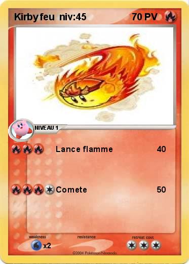 Pokemon Kirby feu  niv:45