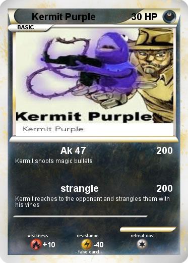 Pokemon Kermit Purple