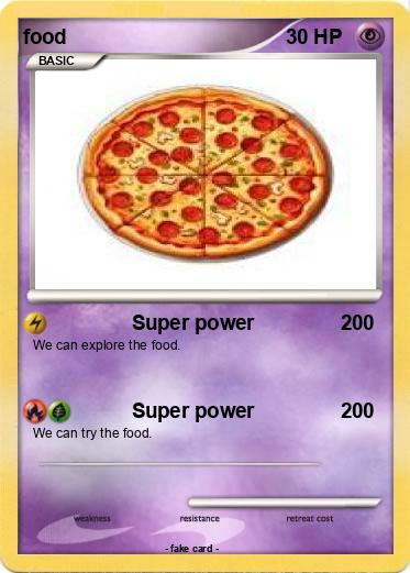 Pokemon food