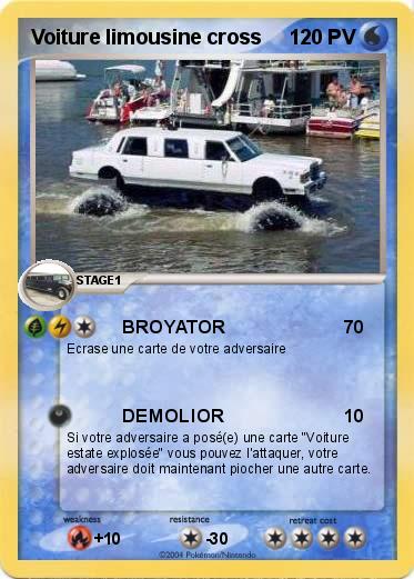 Pokemon Voiture limousine cross