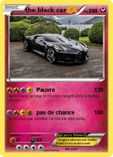 Pokemon the black car