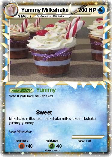 Pokemon Yummy Milkshake