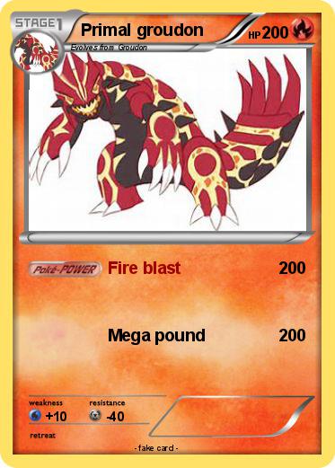 Pokemon Primal groudon
