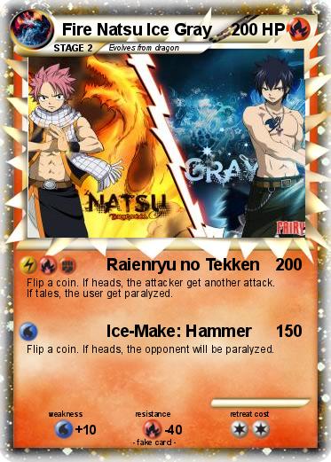 Pokemon Fire Natsu Ice Gray
