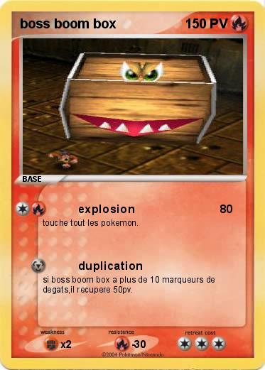 Pokemon boss boom box