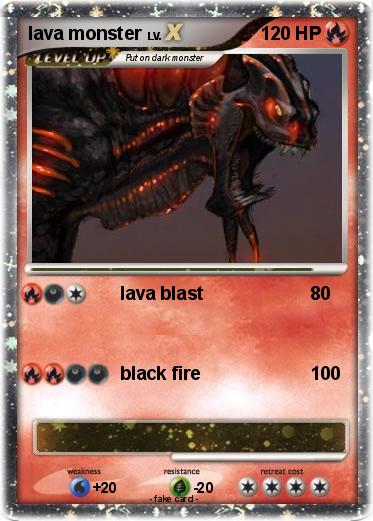 Pokemon lava monster