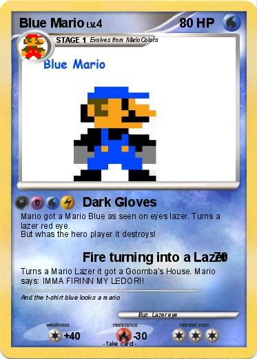 Pokemon Blue Mario