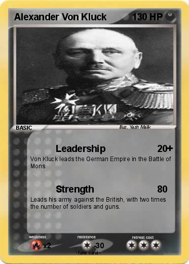 Pokemon Alexander Von Kluck