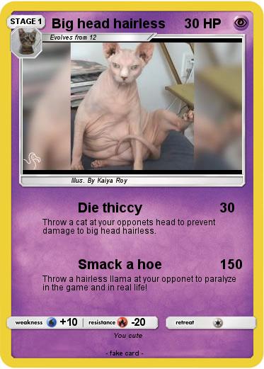 Pokemon Big head hairless