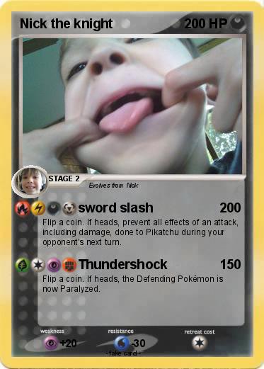 Pokemon Nick the knight