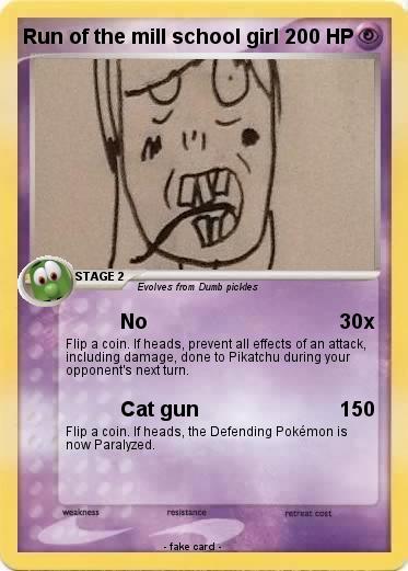 Pokemon Run of the mill school girl