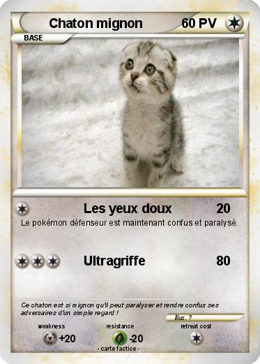 Pokemon Chaton mignon